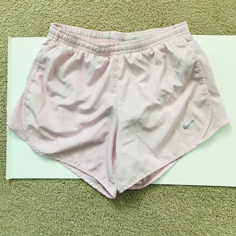 GIRLS PINK NIKE SHORTS